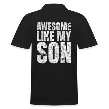 Génial comme mon fils père pères - Polo Homme - noir - Dos - Kai (181cm)