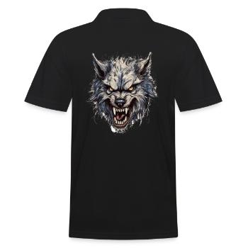 Mythe du chien-loup-garou, Cerberus, Hellhound - Polo Homme - noir - Dos - Kai (181cm)