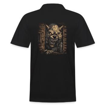 Mythe du chien-loup-garou, Cerberus, Hellhound - Polo Homme - noir - Dos - Kai (181cm)