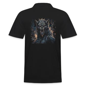 Chien, loup-garou, Cerberus, mythe mythique de - Polo Homme - noir - Dos - Kai (181cm)