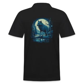 Mythe du chien-loup-garou, Cerberus, Hellhound - Polo Homme - noir - Dos - Kai (181cm)