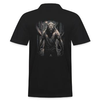 Mythe du chien-loup-garou, Cerberus, Hellhound - Polo Homme - noir - Dos - Kai (181cm)