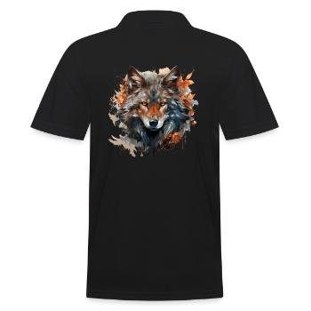 Chien, loup, loup-garou, cerbère, mythe de - Polo Homme - noir - Dos - Kai (181cm)
