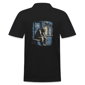 Mythe du chien-loup-garou, Cerberus, Hellhound - Polo Homme - noir - Dos - Kai (181cm)