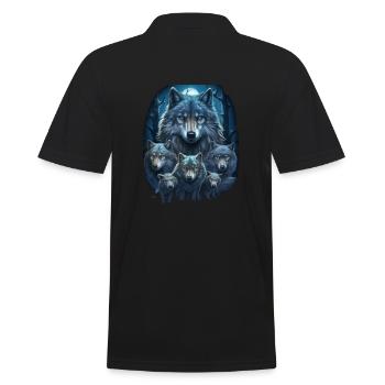 Mythe du chien-loup-garou, Cerberus, Hellhound - Polo Homme - noir - Dos - Kai (181cm)