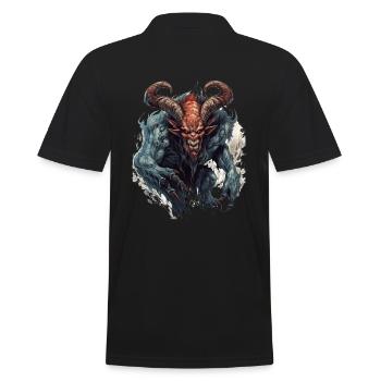 Monster Monster Demon Devil Vampire Guhl Zombie - Polo Homme - noir - Dos - Kai (181cm)