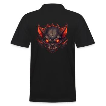 Monster Monster Demon Devil Vampire Guhl Zombie - Men's Polo Shirt - black - Back - Kai (181cm)