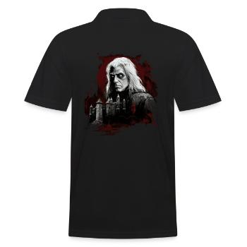 Monster Monster Demon Devil Vampire Guhl Zombie - Men's Polo Shirt - black - Back - Kai (181cm)