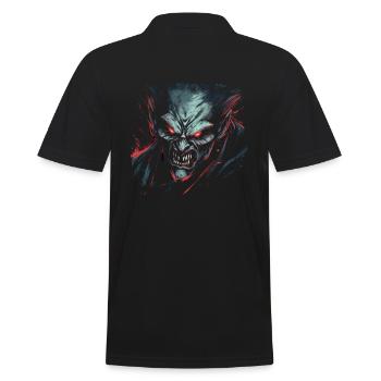 Monster Monster Demon Devil Vampire Guhl Zombie - Polo Homme - noir - Dos - Kai (181cm)