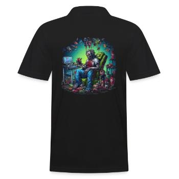 Monster Monster Demon Devil Vampire Guhl Zombie - Polo Homme - noir - Dos - Kai (181cm)