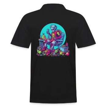 Monster Monster Demon Devil Vampire Guhl Zombie - Polo Homme - noir - Dos - Kai (181cm)