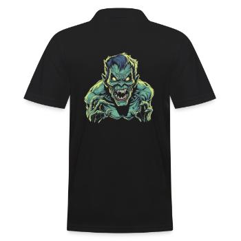 Monster Monster Demon Devil Vampire Guhl Zombie - Polo Homme - noir - Dos - Kai (181cm)