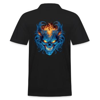 Monster Ungeheuer Dämon Teufel Vampir Guhl Zombie - Männer Poloshirt - Schwarz - Hinten - Kai (181cm)