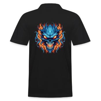 Monster Monster Demon Devil Vampire Guhl Zombie - Polo Homme - noir - Dos - Kai (181cm)