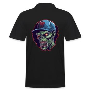 Monster Ungeheuer Dämon Teufel Vampir Guhl Zombie - Männer Poloshirt - Schwarz - Hinten - Kai (181cm)