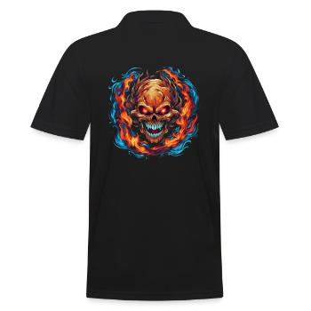 Monster Monster Demon Devil Vampire Guhl Zombie - Polo Homme - noir - Dos - Kai (181cm)
