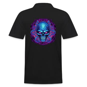 Monster Ungeheuer Dämon Teufel Vampir Guhl Zombie - Männer Poloshirt - Schwarz - Hinten - Kai (181cm)