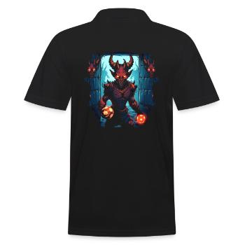Monster Monster Demon Devil Vampire Guhl Zombie - Polo Homme - noir - Dos - Kai (181cm)