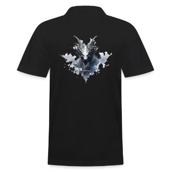 Mecha Tier Tiger Wolf Fuchs Cyborg Wildschwein - Männer Poloshirt - Schwarz - Hinten - Kai (181cm)