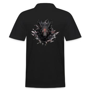 Mecha Animal : tigre, loup, renard, dinosaure, - Polo Homme - noir - Dos - Kai (181cm)