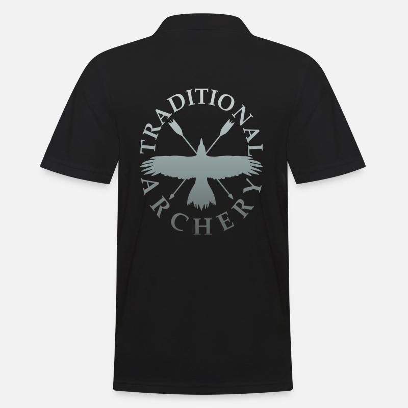 Tir à l’arc Tir arc Archery arc flèche arc - Polo Homme - noir