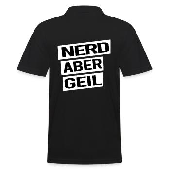administrator IT abteilung computer nerd aber geil - Männer Poloshirt - Schwarz - Hinten - Kai (181cm)