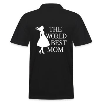 The World Best Mom - die Geschenkidee - Männer Poloshirt - Schwarz - Hinten - Kai (181cm)
