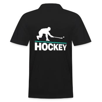 Field hockey Field hockey players - Men's Polo Shirt - black - Back - Kai (181cm)
