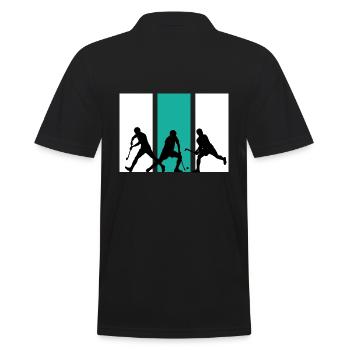 Terrain de hockey sur gazon de l’équipe de hockey sur gazon - Polo Homme - noir - Dos - Kai (181cm)