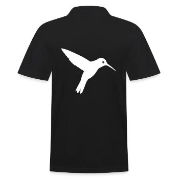 humming-bird - Men's Polo Shirt - black - Back - Kai (181cm)