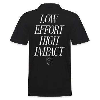 Faible effort, impact élevé - Polo Homme - noir - Dos - Kai (181cm)