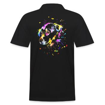 Petit chien mignon - Polo Homme - noir - Dos - Kai (181cm)
