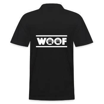 Woof Bear Fierté Paw Paw Bear LGBT Gay - Polo Homme - noir - Dos - Kai (181cm)