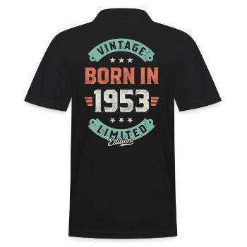 Millésime né en 1953 - Polo Homme - noir - Dos - Kai (181cm)