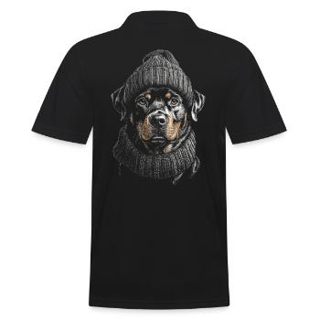 Rottweiler Bobble Hat Chien Chien Rottie - Polo Homme - noir - Dos - Kai (181cm)