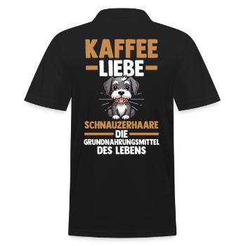 Schnauzer au café pour chien - Polo Homme - noir - Dos - Kai (181cm)