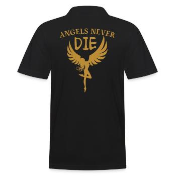 LES ANGES NE MEURENT JAMAIS Les anges ne meurent jamais - Polo Homme - noir - Dos - Kai (181cm)