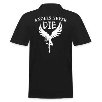 LES ANGES NE MEURENT JAMAIS Les anges ne meurent jamais - Polo Homme - noir - Dos - Kai (181cm)