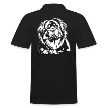 Do Khyi Mastiff Tibétain Portrait Chiens Wilsigns - Polo Homme - noir - Dos - Kai (181cm)