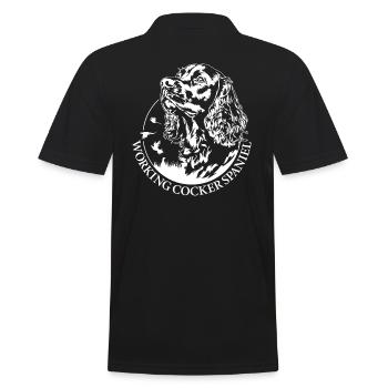 Working Cocker Spaniel Hunting Dogs Dogs Wilsigns - Men's Polo Shirt - black - Back - Kai (181cm)