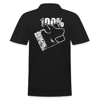 AUSTRALIAN SHEPHERD 100 - Men's Polo Shirt - black - Back - Kai (181cm)