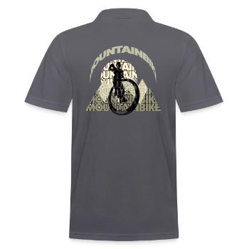 Mountainbike - Männer Poloshirt - Anthrazit - Hinten - Nico (186cm)