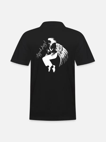 Legende Musik Jackson angel coole tanzen michael - Männer Poloshirt - Schwarz