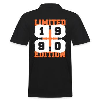 1990 Anniversaire 32 ans édition limitée - Polo Homme - noir - Dos - Kai (181cm)