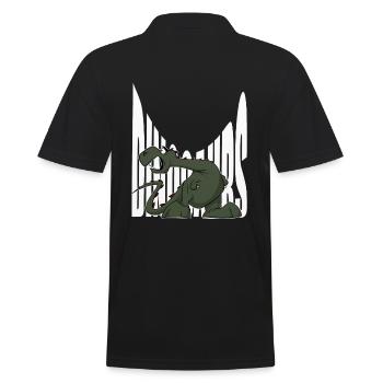 Drôle de chemise Dino, Dinosaures, Enfants, Autocollants - Polo Homme - noir - Dos - Kai (181cm)
