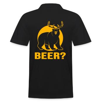 Beer Beer Garden Toast « bière naturelle » - Polo Homme - noir - Dos - Kai (181cm)