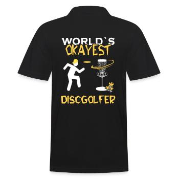Frisbee Ultimate-Frisbee Discgolfer Frisbee - Men's Polo Shirt - black - Back - Kai (181cm)