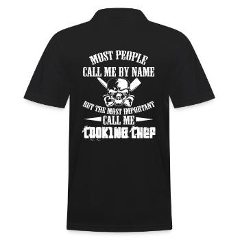 Chef Chef Chef Cadeau - Polo Homme - noir - Dos - Kai (181cm)