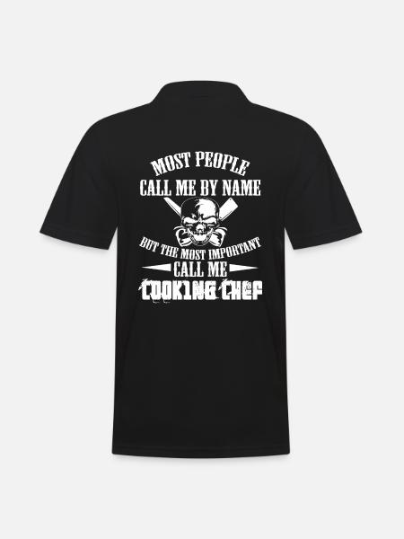 Chef Chef Chef Gift - Men's Polo Shirt - black