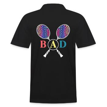 raquette de badminton crossminton - Polo Homme - noir - Dos - Kai (181cm)